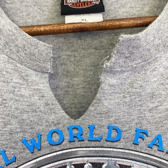 Harley Davidson - Vintage 2003 Gray Black Hills Rally South Dakota Tank Size XL - Picture 7 of 9